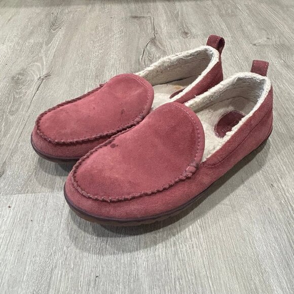 L.L. Bean Women’s Dusty Pink Rose Mountain Slippers Size 10 - Picture 1 of 7